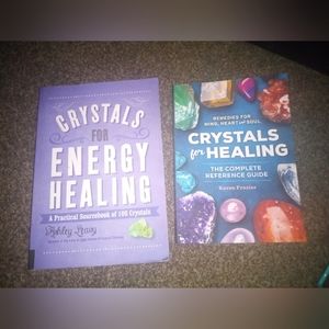 2 crystal healing books